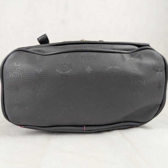 MCM Rucksack Visetos Black Canvas Small Leather Backpack main image 5